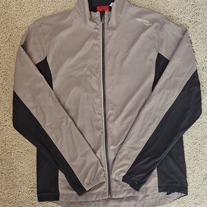 Saucony Gray and Black Performance Jacket